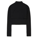 Layered Wrap Bolero Set [BLACK] (6638356004982)