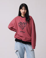 ハートピグメントオーバーサイズフィットスウェットシャツ / Heart Pigment Oversized Fit Sweatshirt_3color