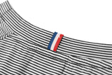ストライプエアコンフォートショートスリーブTシャツT68/Striped Air Comfort Short Sleeved T-Shirt T68 Black
