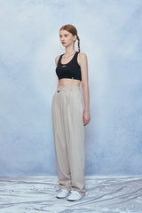 HIDE Pintuck Pants (Beige) (6570993254518)