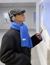 No.0509 twisted knit muffler (4color)