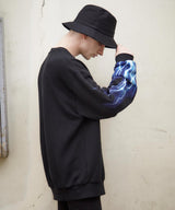 稲妻袖プリントトレーナー / LIGHTNING SLEEVE SWEATSHIRT (4580956602486)