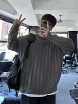never loosefit round knit