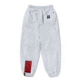 SKULL HEAVY SWEAT WIDE JOGGER PANTS GREY / BLACK (4626273501302)