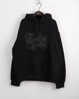 [ブラッシュドライニング] T-N オーバーフィットスターレターリングフードTシャツ