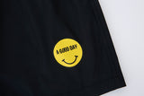 SMILE HALF PANTS (BLACK) (6699087167606)