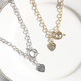 ユニークハートネックレス / Unique Heart Necklace (2 color)