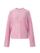 シアリブニット/Sheer ribbed knit - Cherry blossom