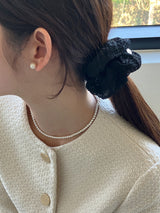 [92.5silver] swirl pearl necklace_3mm