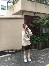 ヴィンテージツイストバルーンアンバランススリットニット