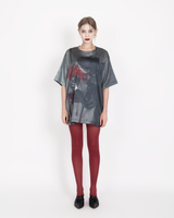 サテンオーバーサイズTシャツ / SATIN OVERSIZE T-SHIRT #HEART