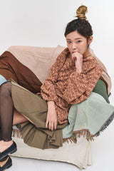 ワニアンバランスボカシブラウス/Wani Unbalanced Bokashi bl (2 colors)