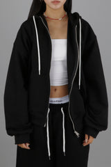 KEVIN OVER-FIT HOOD ZIP-UP