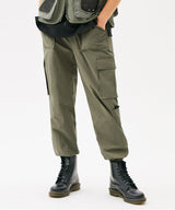 MINI POCKET CARGO JOGGER PANTS (KHAKI) (6585151357046)