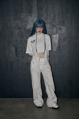 エンジェルナンバーレイヤードトップセット/angel number layered top set - ivory