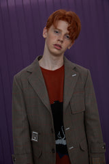 [SIGNATURE]ウールチェックジャケット / WOOL CHECK JACKET (4526614413430)