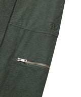 WASHED 2WAY ZIP SKIRT_KHAKI