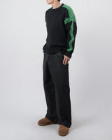 フィードカラーエフェクトウェーブリブドニット / feed color effects wave ribbed knit 2color