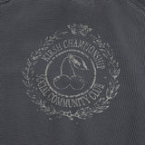 PIGMENT WASHING HIGH NECK HALF ZIP UP [CHARCOAL]
