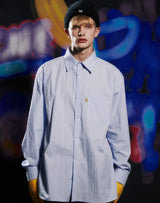 イエロータップオーバーサイズシャツ/YELLOW TAP OVERSIZED SHIRT LIGHT BLUE