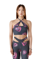 リキッドハートホルターネックトップ / LIQUIDY HEART HALTER NECK TOP
