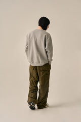 LETTERING LOGO BASIC SWEATSHIRT - GRAY