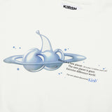 チェリープラネットグラフィッククロップスウェットシャツ / CHERRY PLANET GRAPHIC CROP SWEATSHIRT [WHITE]