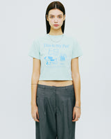 ディスイズマイぺットクロップTシャツ/THIS IS MY PET CROP TSHIRT-MINT