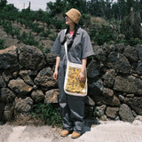 [Patchwork Canvas Bag] Banana Leaves - Mustard (6625180418166)
