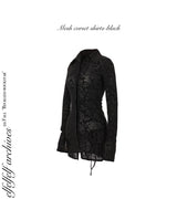 MESH CORSET SHIRTS[black]