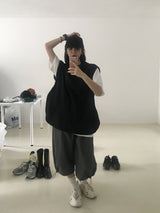 カプリワイドストリングパンツ