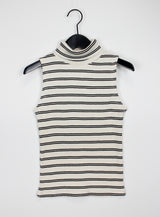 ポーラーストライプスリーブレストップ/Polar Stripe Sleeveless (2color)