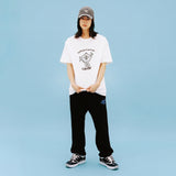 FUZZY SS TEE BLACK(CV2CMUT503A) (6691117596790)