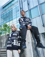 Levitate knit crewneck - Black (4622111080566)