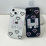 Black - Square Rabbit Phone Case