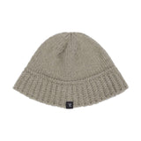 Monogram Label Wool Knit Bucket Hat Mocha