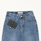 ミディアムストレートデニムパンツ / MEDIUM BLUE STRAIGHT DENIM PANTS [16626]