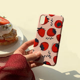 ストロベリー iPhoneケース/Strawberry (iPhone) Glossy Hard Case
