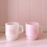 Cherry blossom  rabbit ♡ milk glass mug