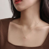 14K ゴールドイニシャルネックレス