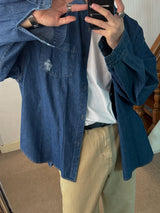ASCLO Damage Denim Over Shirt (2color)