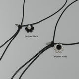 デイジーレザーネックレス / Daisy Leather N.(2color)