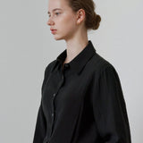 フロントラインシルクブラウス / Front line silk blouse