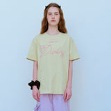 オーバーサイズダーリンTシャツ / OVERSIZE DARLING TEE, YELLOW PEAR