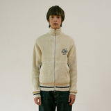 ヘビーニットジップアップジャケット / ART ROOM HEAVY KNIT ZIP UP (IVORY)
