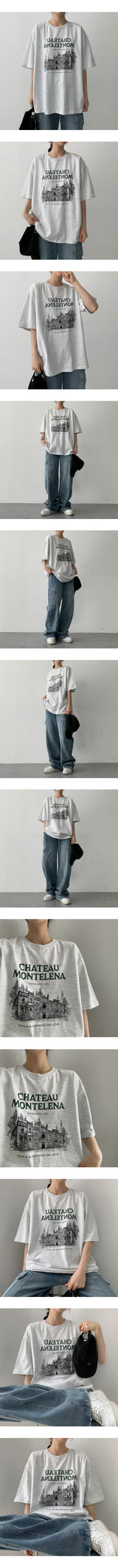 バンディングウォッシングカーゴデニムワイドパンツ / banding washing cargo denim wide pants