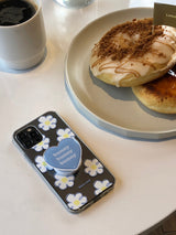 ブルーフラワージェリーケース (アイフォンケース) / Blue flower jelly case (iphone case)