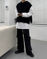 トイフーディーベスト/SK Toy Hoodie vest (4 colors)