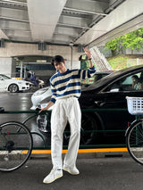 LMN Twisted Stripe Round Knitwear (3 colors)