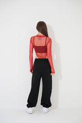 ネックメッシュボディスーツ/neck mesh bodysuit(9239)